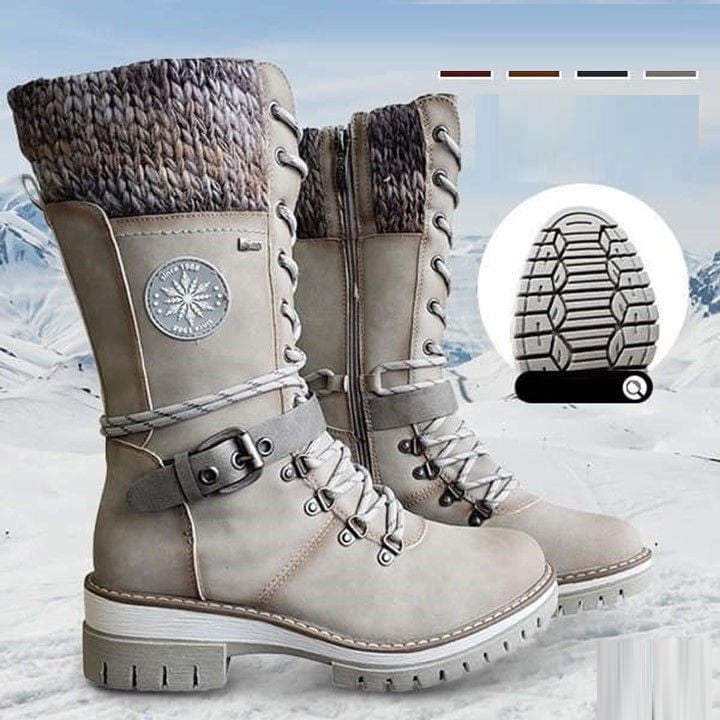 Milena | Botas de montaña con puño de punto