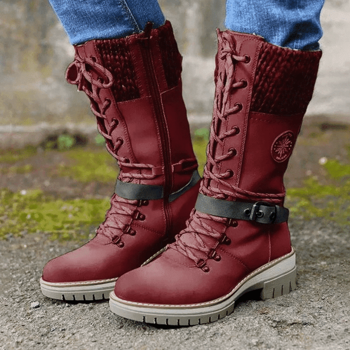 Milena | Botas de montaña con puño de punto