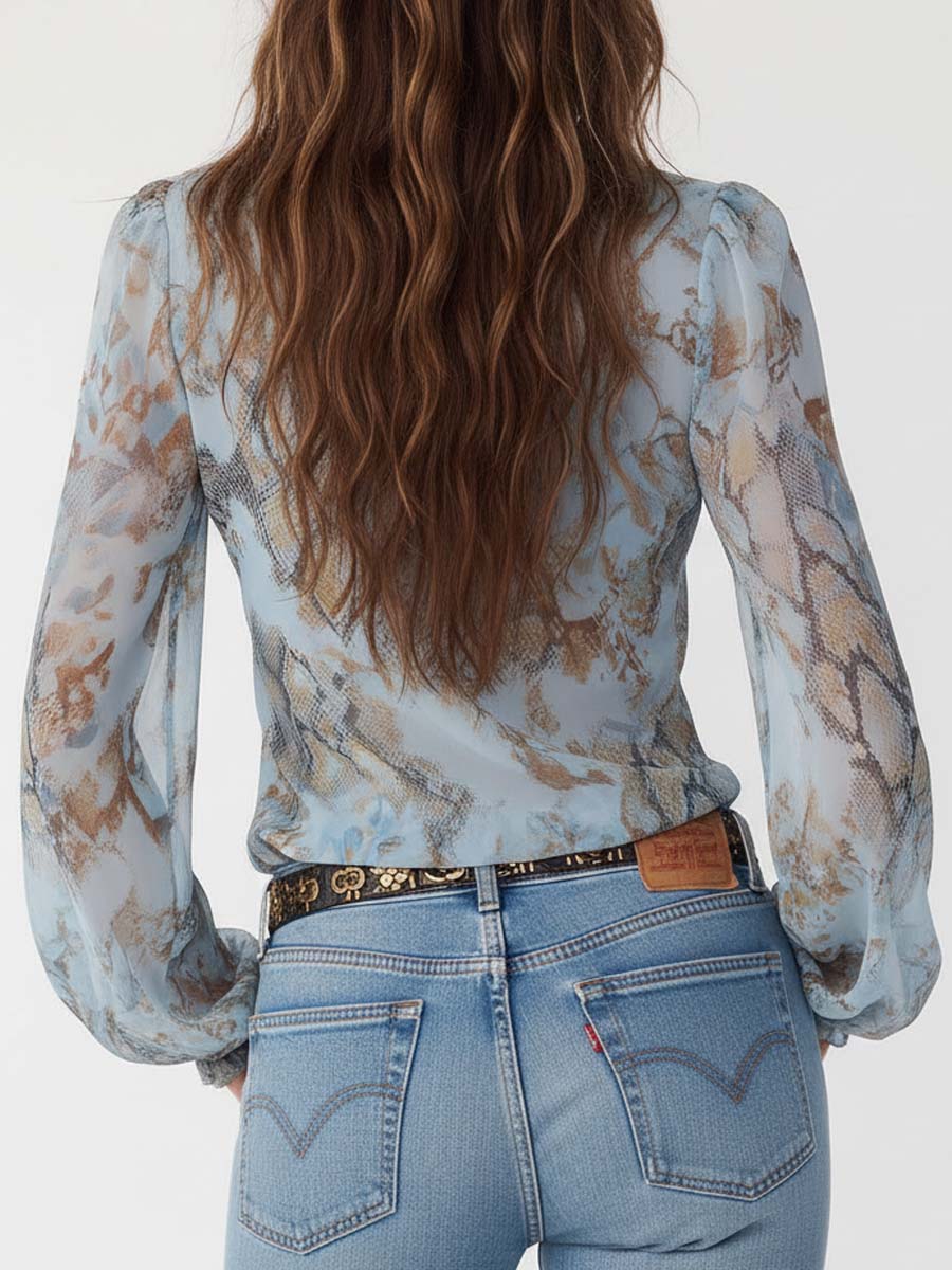 Iciar | Blusa fruncida con cremallera dorada