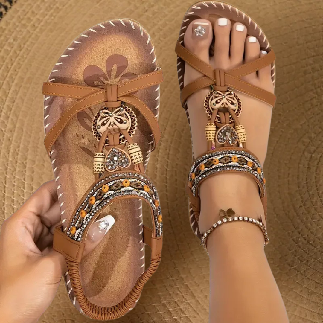 Florentina | Sandalias bohemias con pedrería