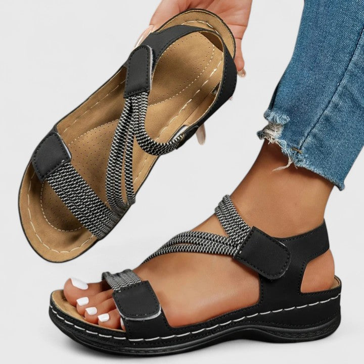 Isaura | Sandalias de tiras elásticas