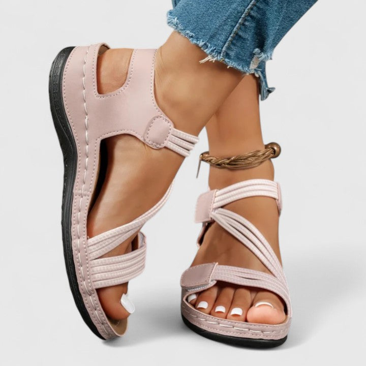 Isaura | Sandalias de tiras elásticas