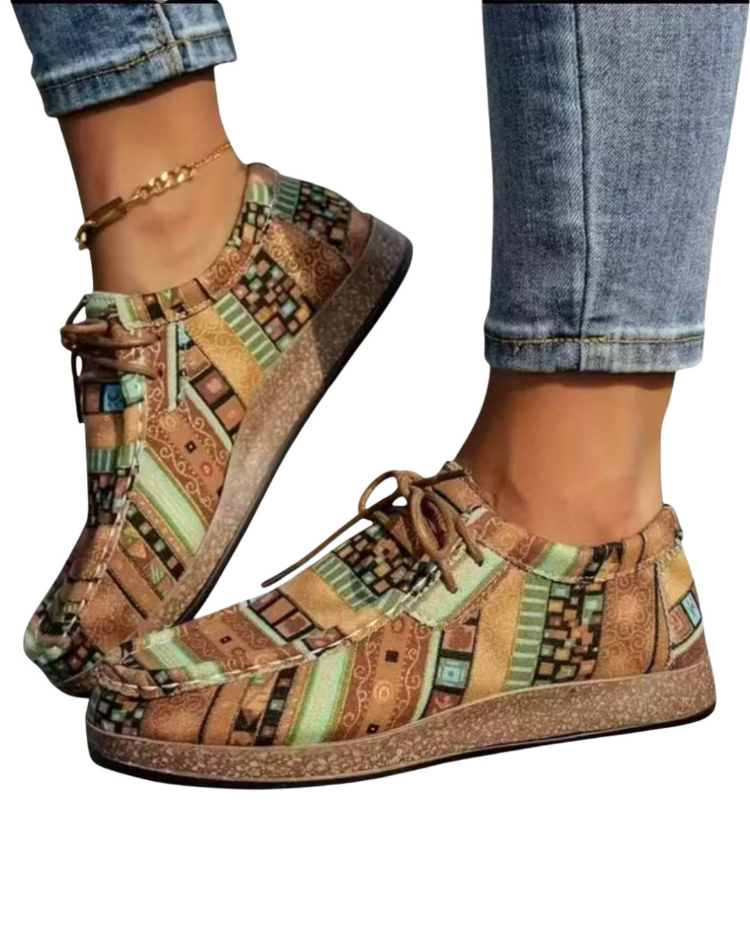 Soraya | Zapatillas con estampado étnico