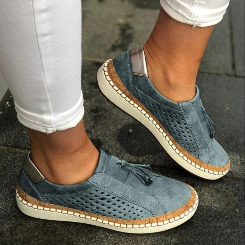 Verena | Zapatillas perforadas sin cordones