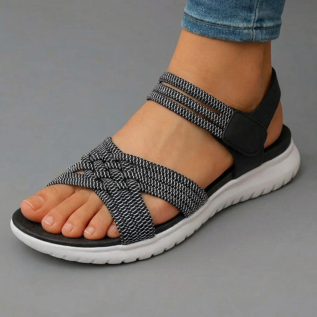 Elia | Sandalias de tiras con brillo