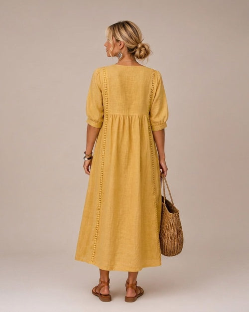 Amalia: Vestido midi fluido