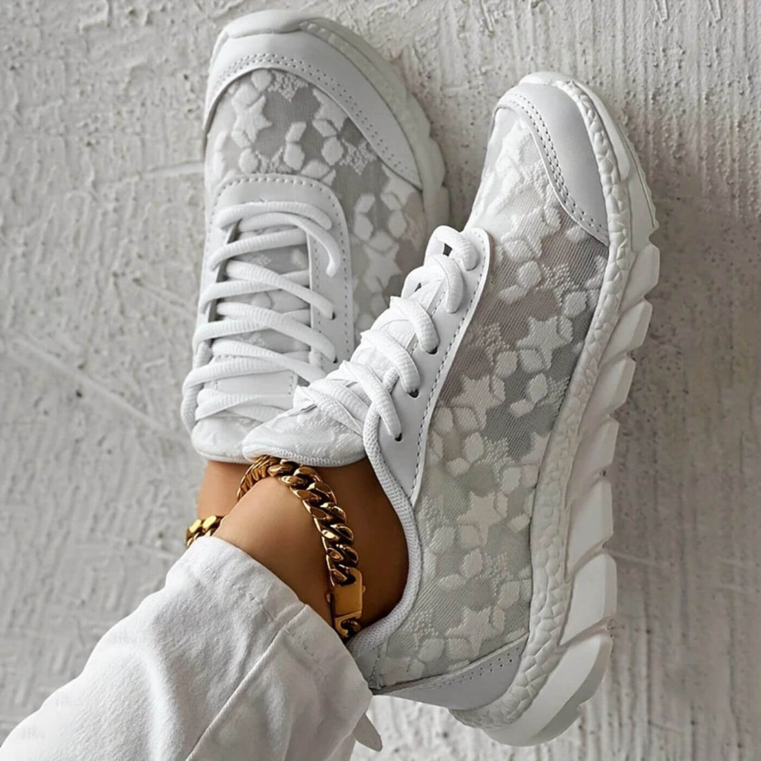 Sol | Zapatillas blancas con plataforma