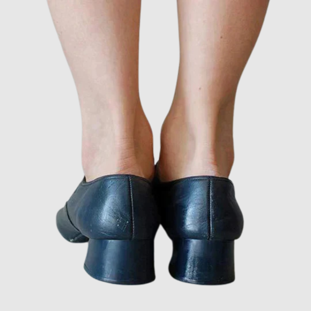 Luciana | Zapatos Mary Jane de piel con tacón bajo