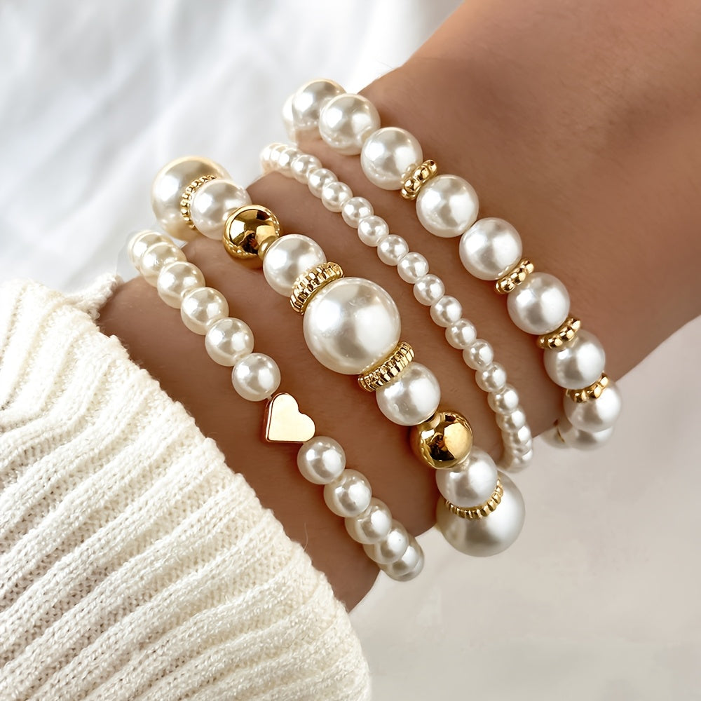 Perla: Conjunto de pulseras en estilo 1