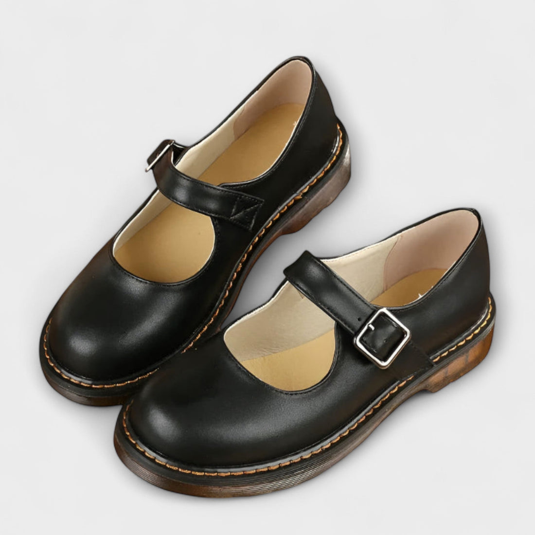 Leandra | Zapatos Mary Jane de punta redonda