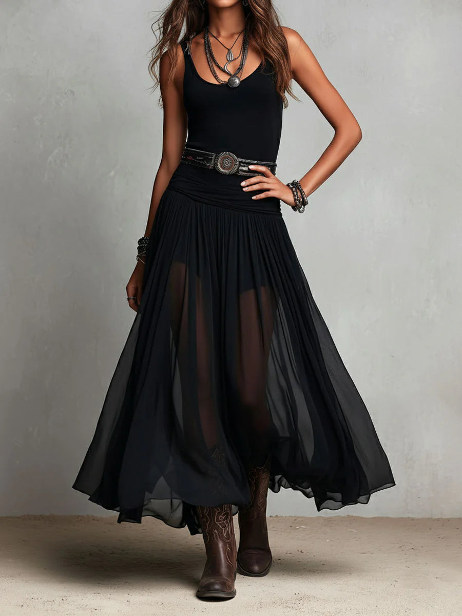 Diana: Vestido largo de tul