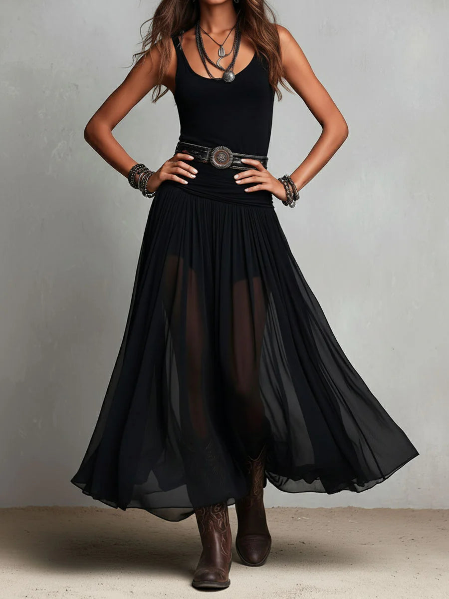 Diana: Vestido largo de tul