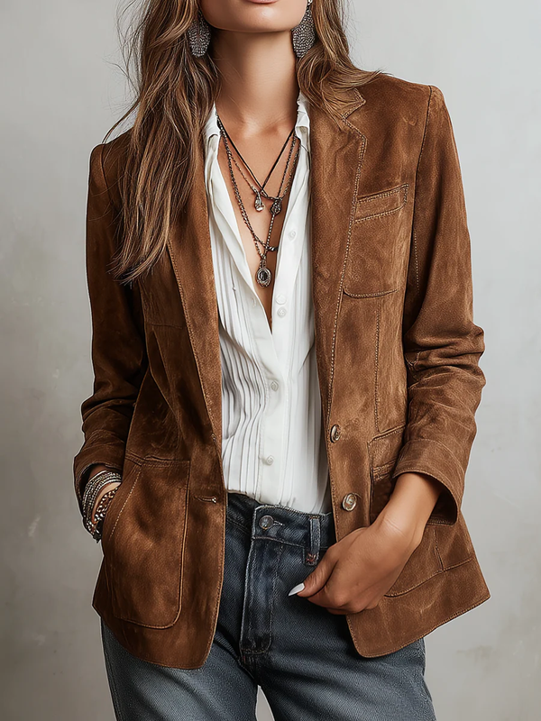 Loreto | Blazer vintage marrón