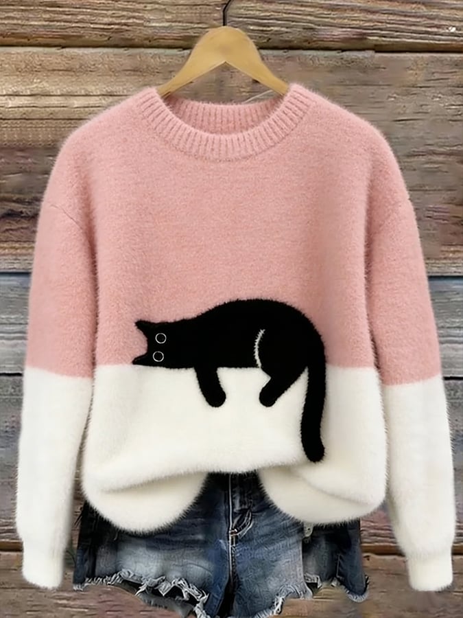 Paulina: Jersey oversize suave en rosa