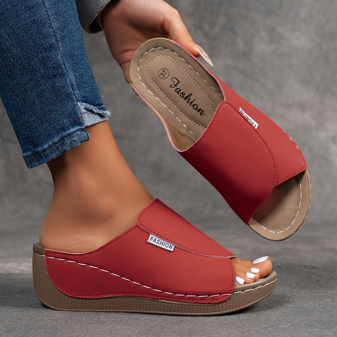 Bibiana | Sandalias destalonadas con cuña