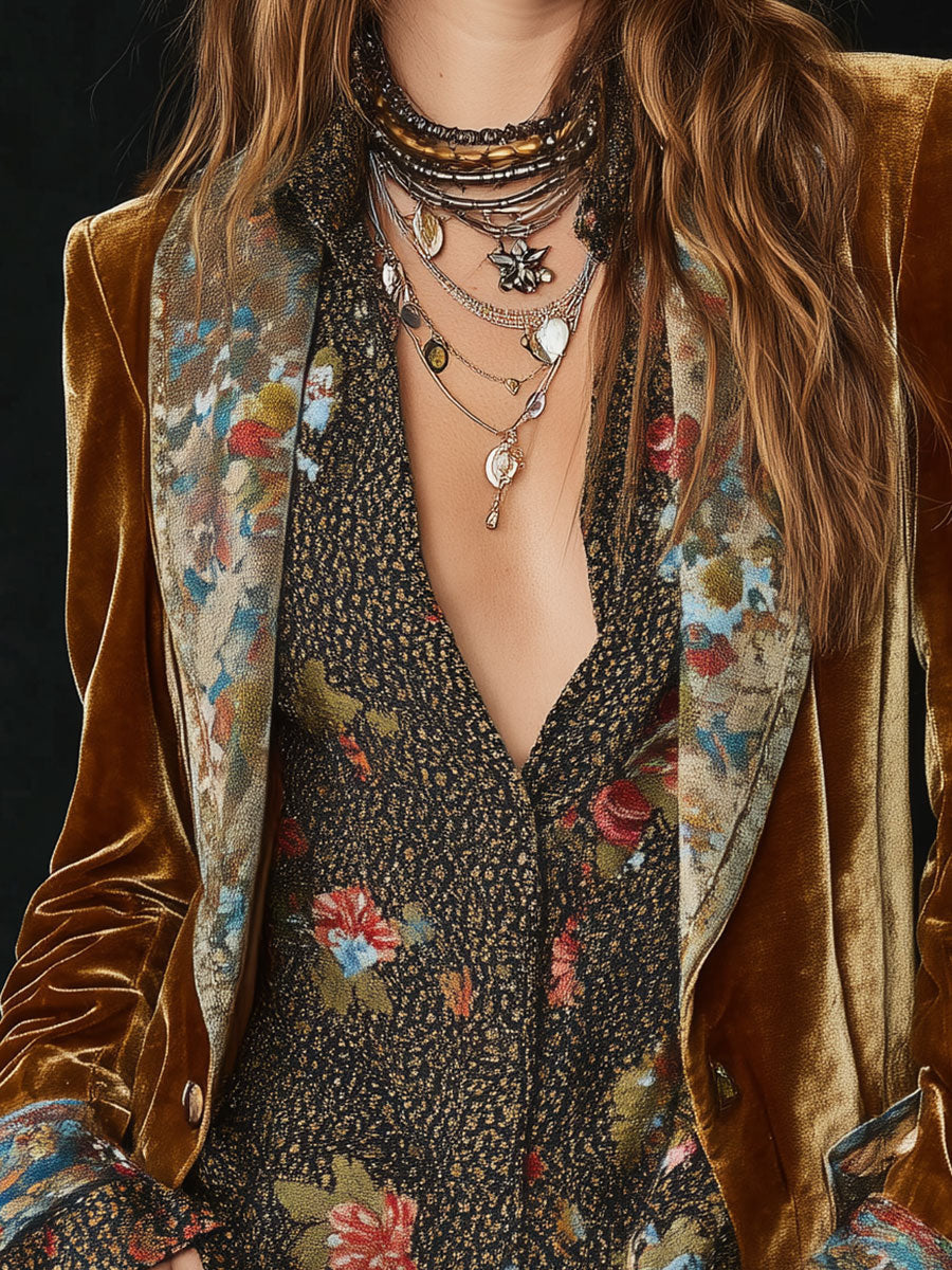 Mariona | Blazer patchwork de flores