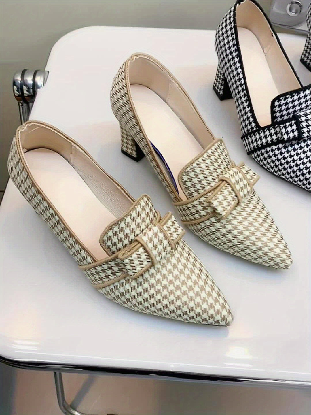Rosalinda | Zapatos de salón de pata de gallo