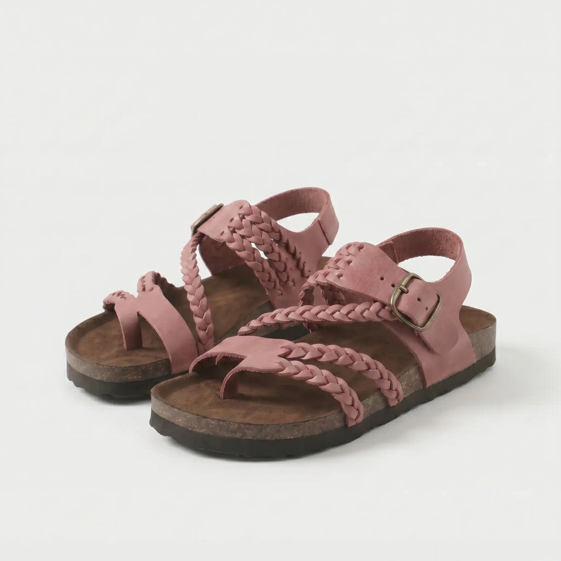Irati | Sandalias de tiras trenzadas con plantilla de corcho