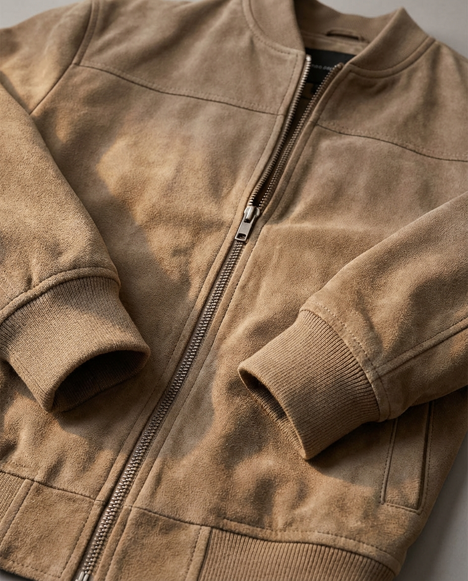 Adrián: Chaqueta bomber de efecto ante