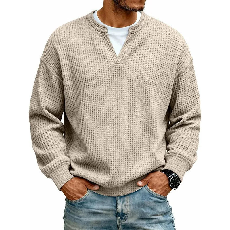 Daniel: Jersey de punto texturizado en beige