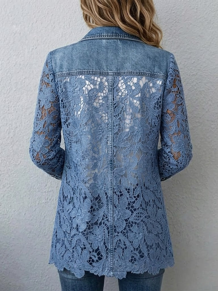 Alicia: Chaqueta con encaje floral