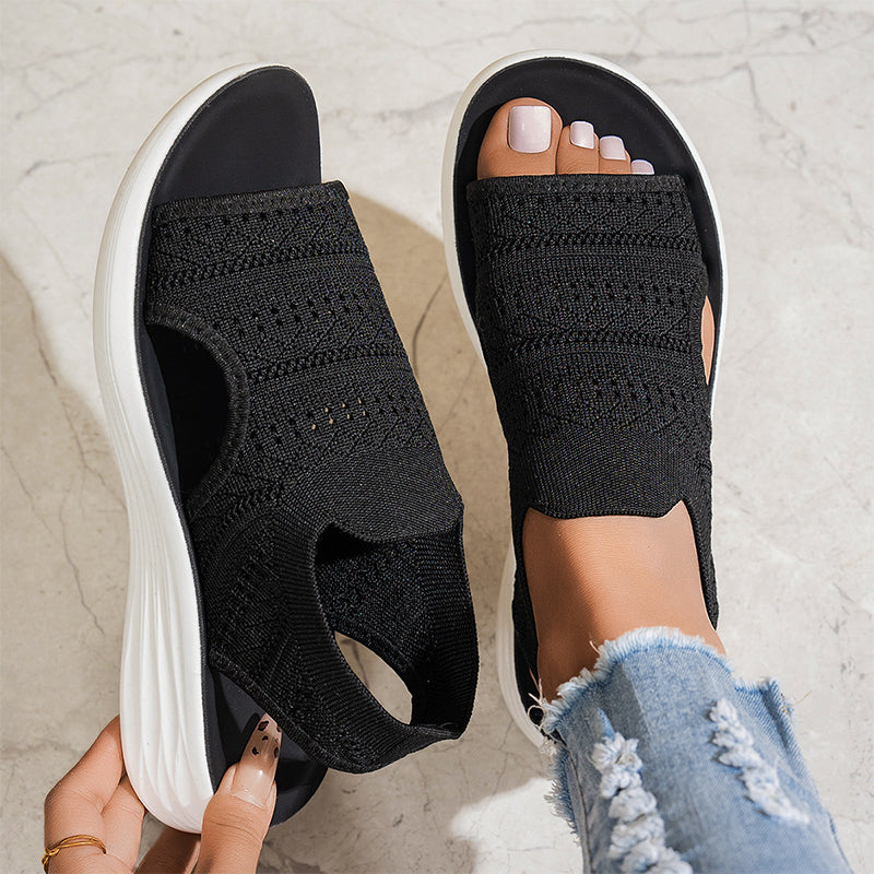 Celestina | Sandalias de punto elásticas