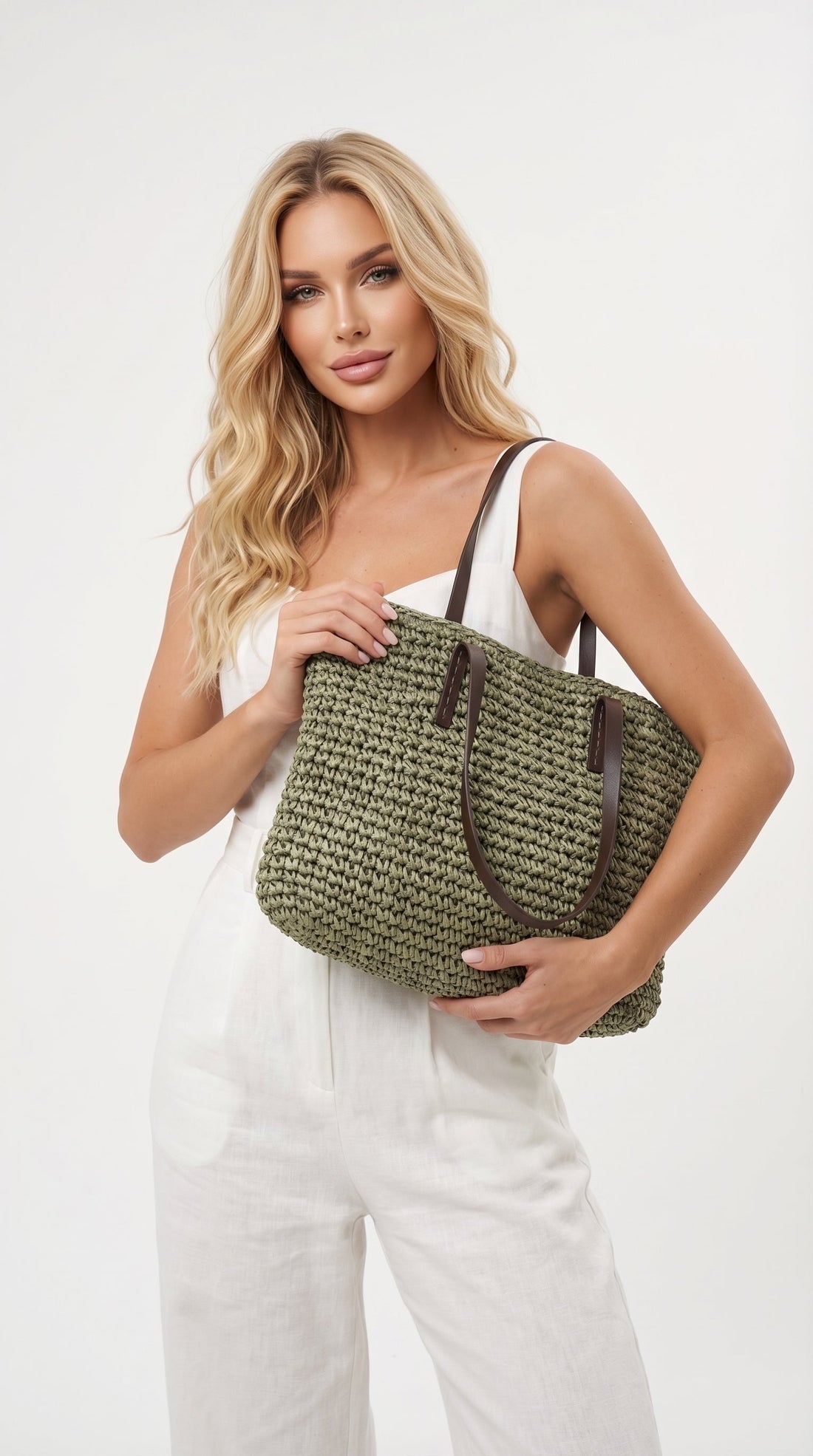 Olaia | Bolso de rafia trenzado XL