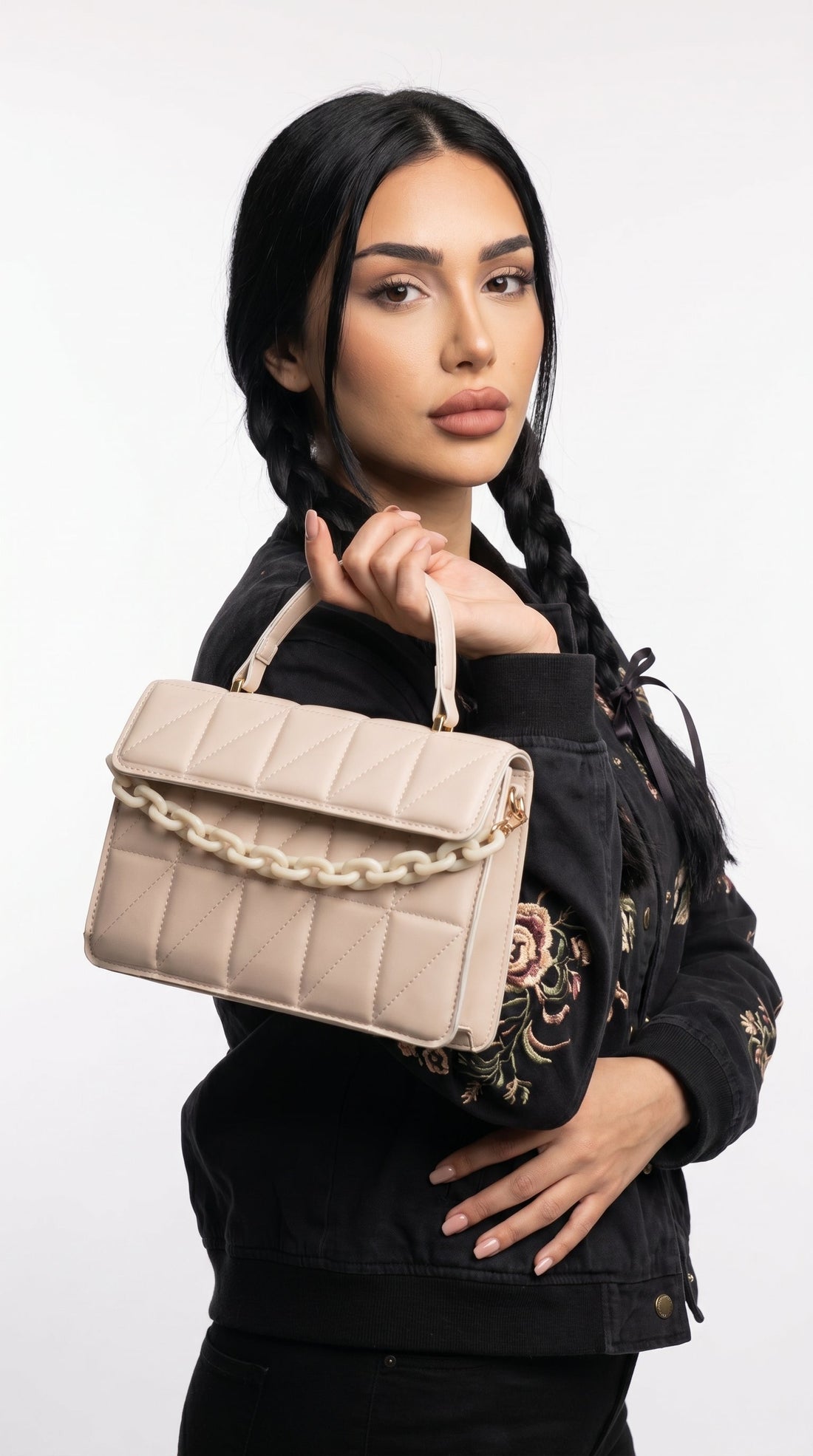 Yanira | Bolso bandolera acolchado con cadena