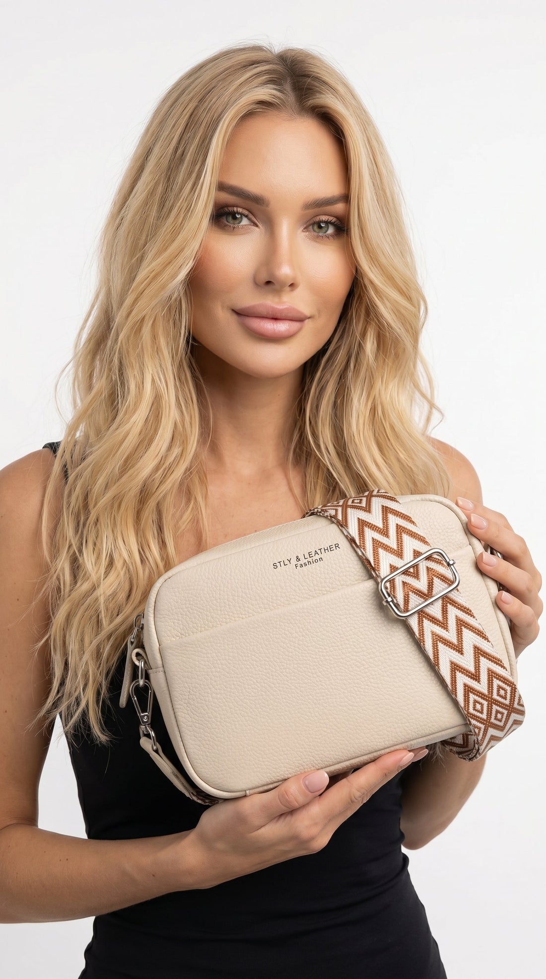 Anaís | Bolso bandolera con correa en zigzag