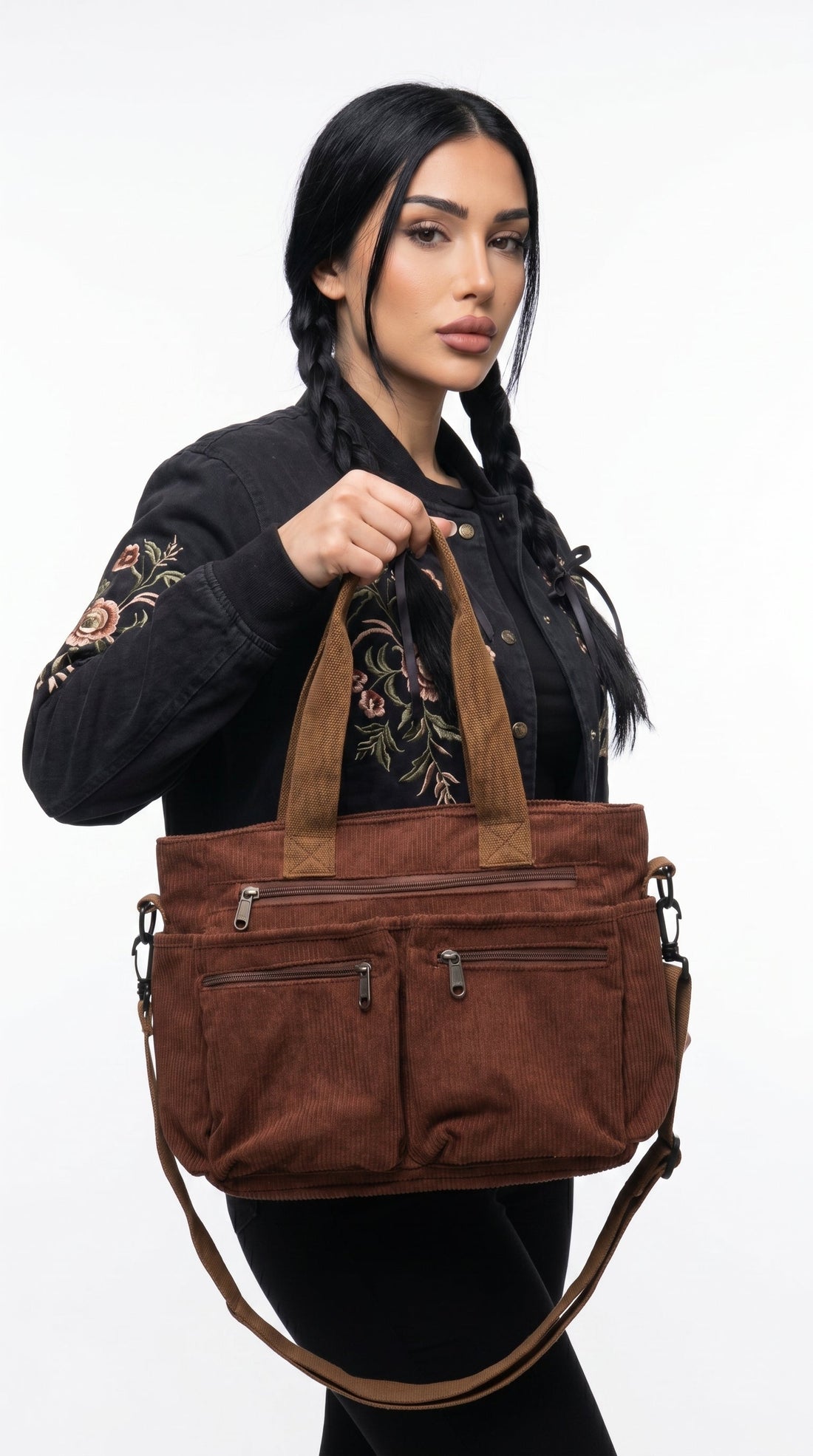 Ariana | Bolso de pana con bolsillos