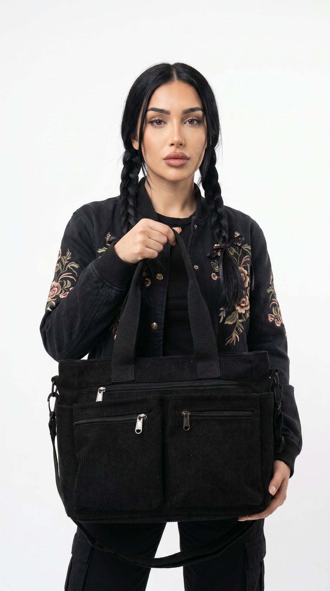 Ariana | Bolso de pana con bolsillos