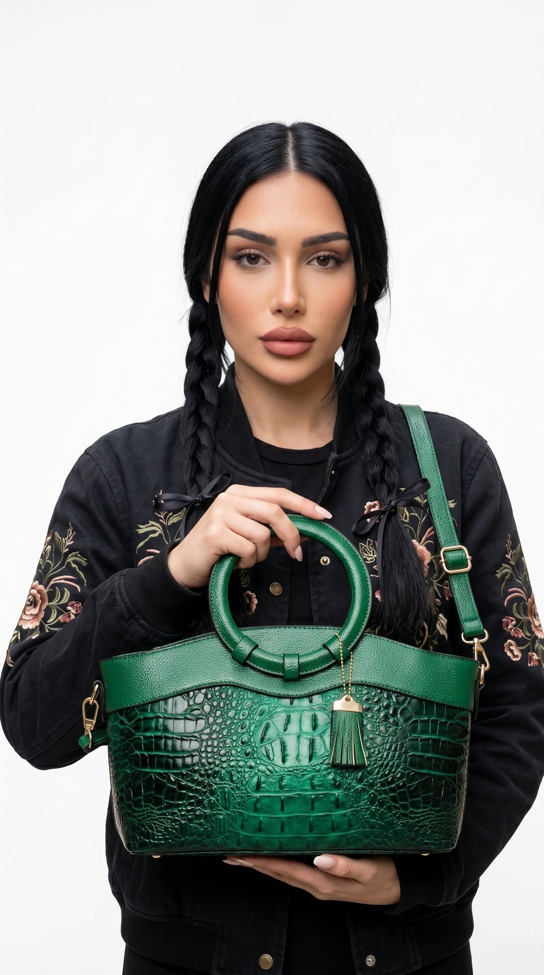 Miranda | Bolso tote efecto cocodrilo