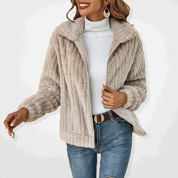 África | Chaqueta afelpada con cremallera