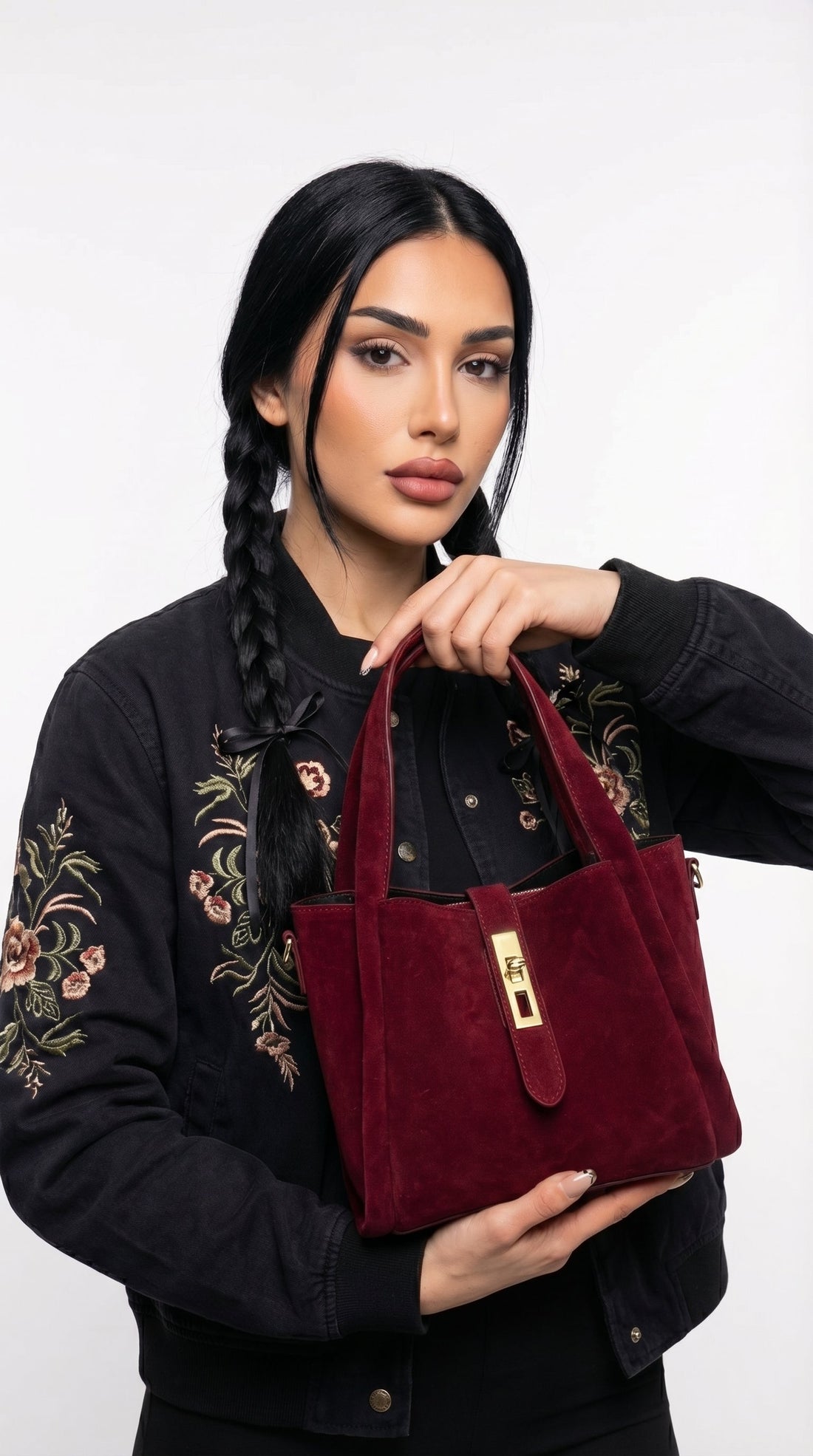 María José | Bolso tote con cierre dorado