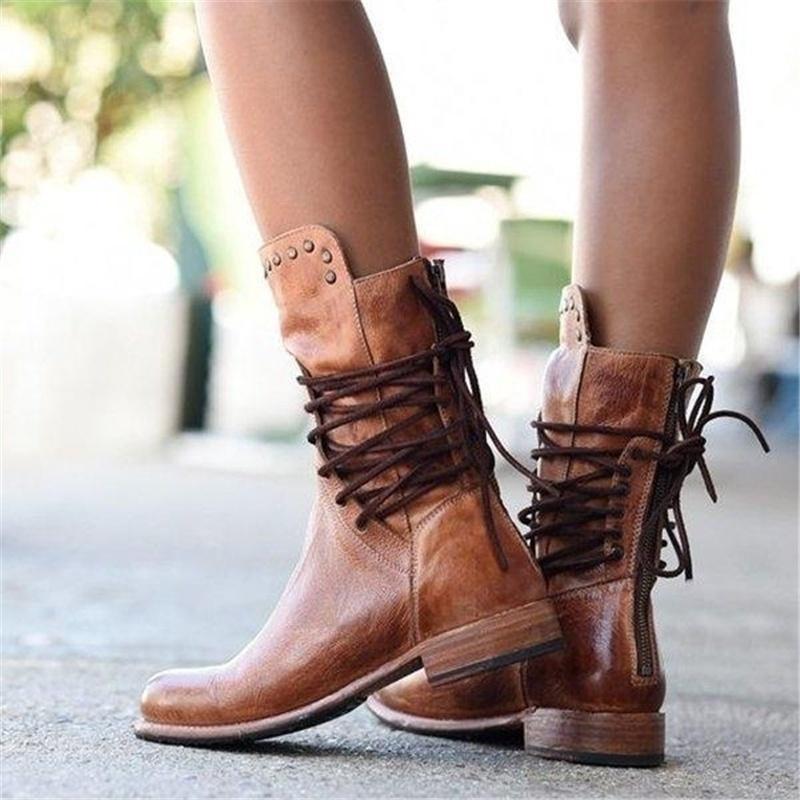 Pastora | Botas con cordones y hebillas
