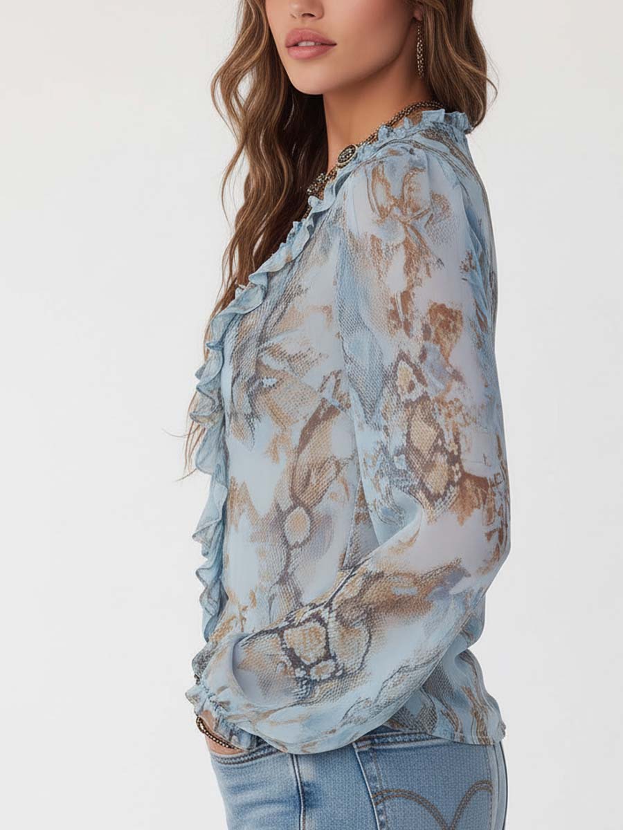Iciar | Blusa fruncida con cremallera dorada