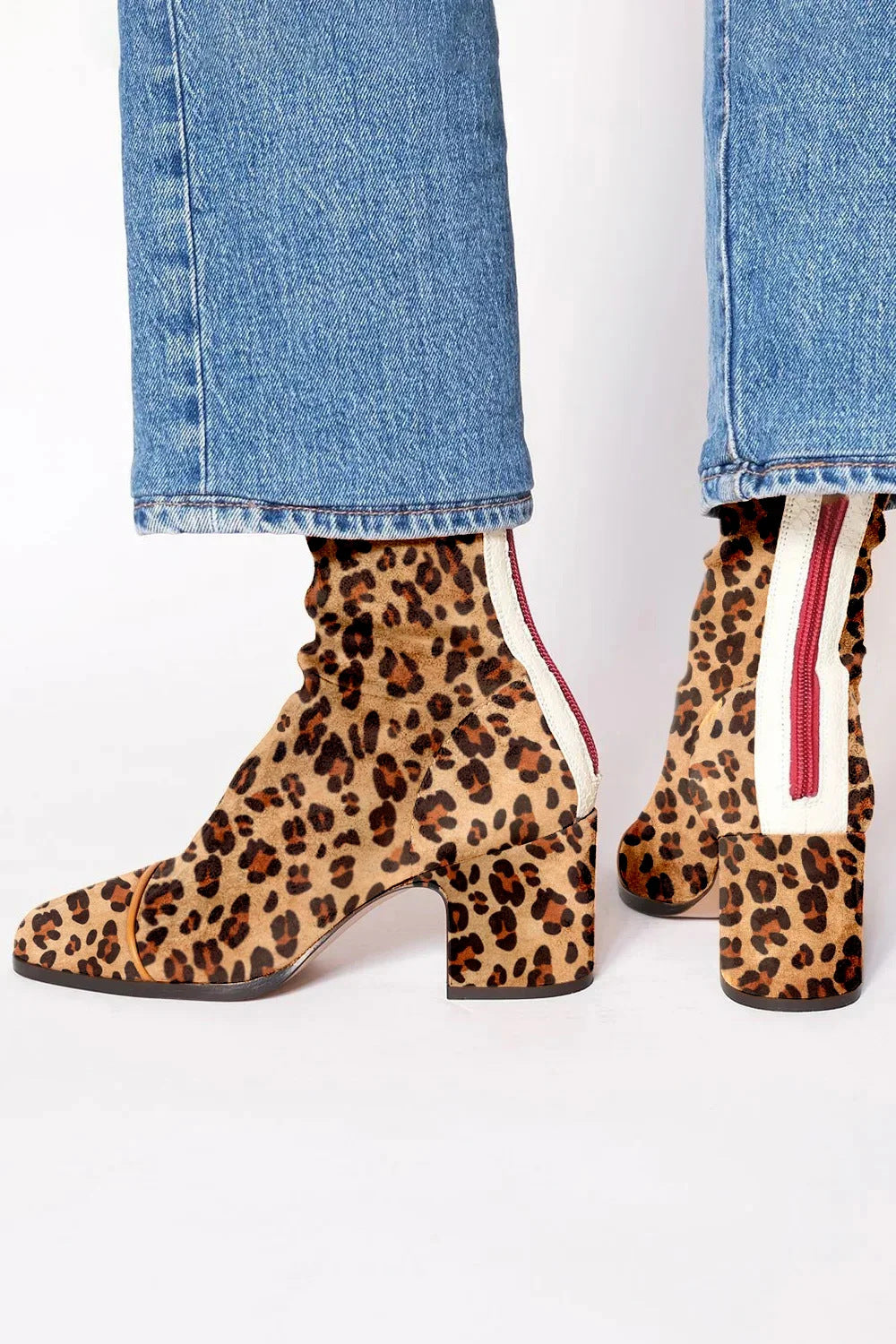 Paula | Botines de ante con punta cuadrada