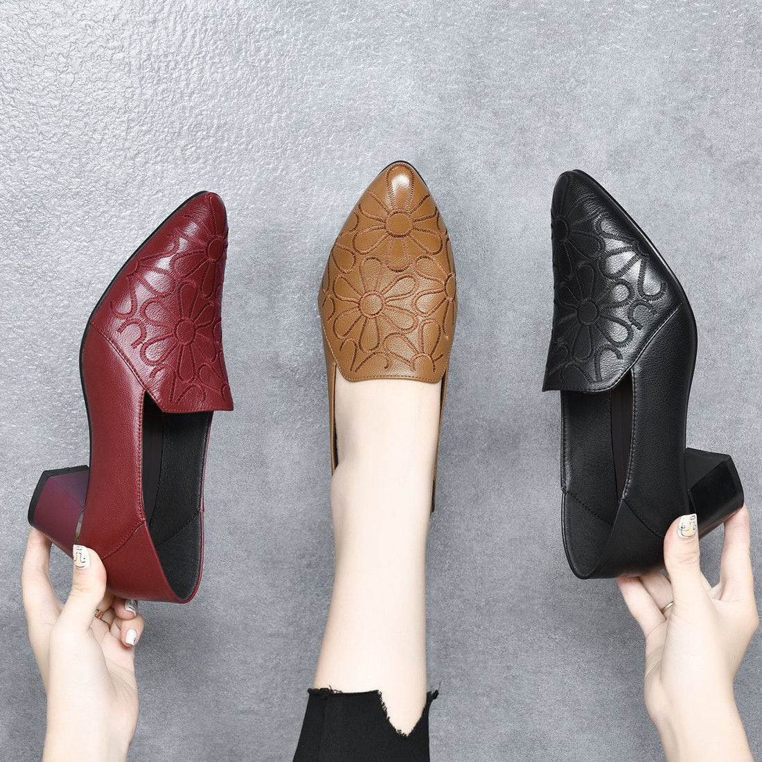 Saray | Zapatos de salón con bordado