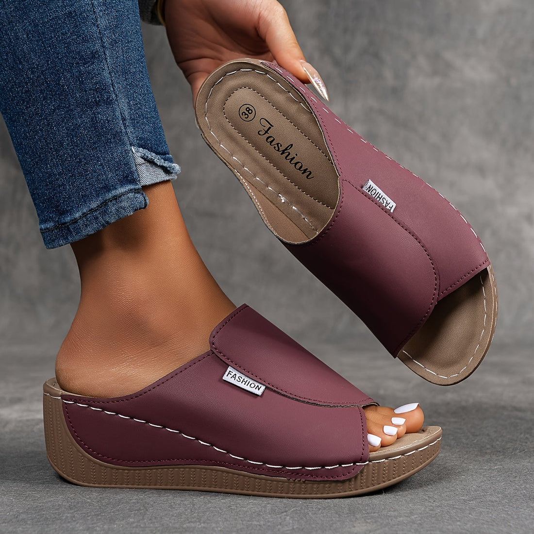 Bibiana | Sandalias destalonadas con cuña
