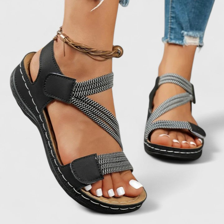 Isaura | Sandalias de tiras elásticas