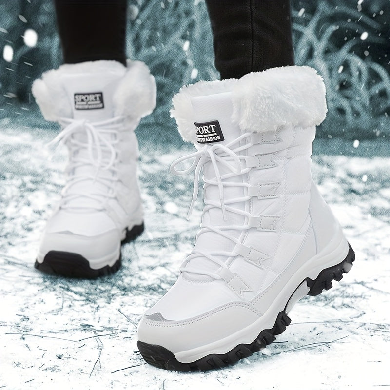 Mercedes | Botas de invierno con cordones y forro de pelo
