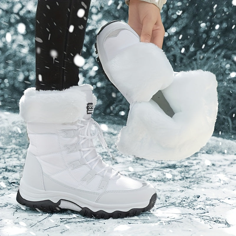 Mercedes | Botas de invierno con cordones y forro de pelo