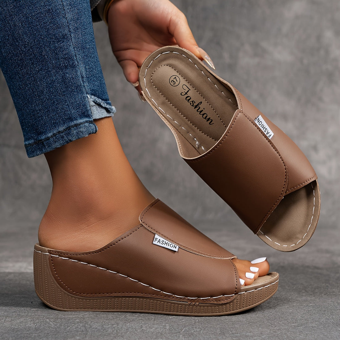 Bibiana | Sandalias destalonadas con cuña