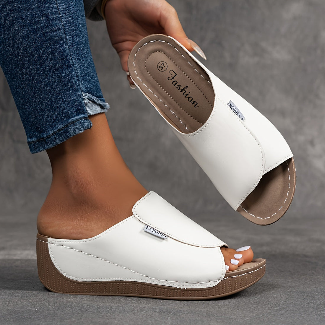 Bibiana | Sandalias destalonadas con cuña