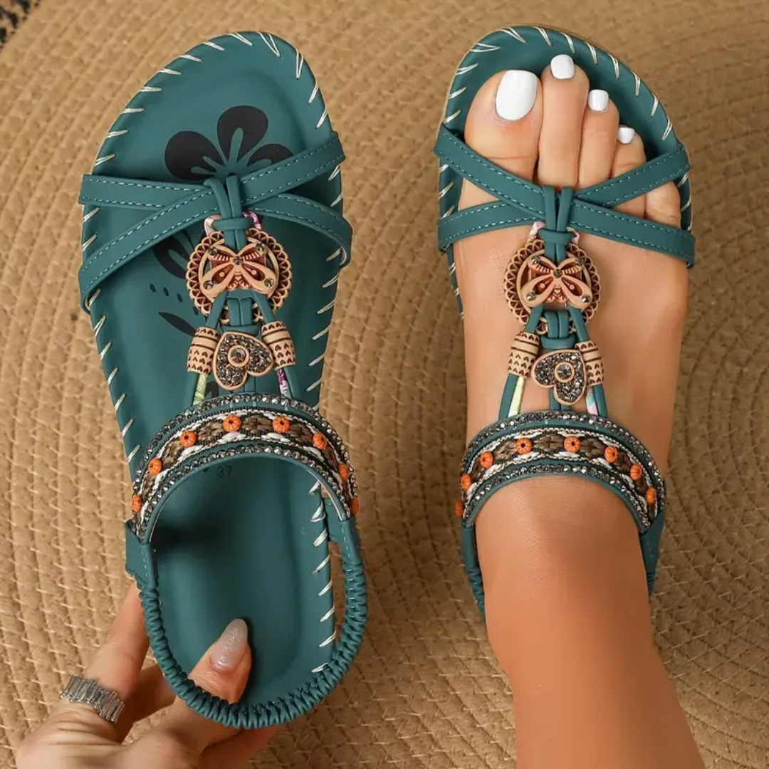 Florentina | Sandalias bohemias con pedrería