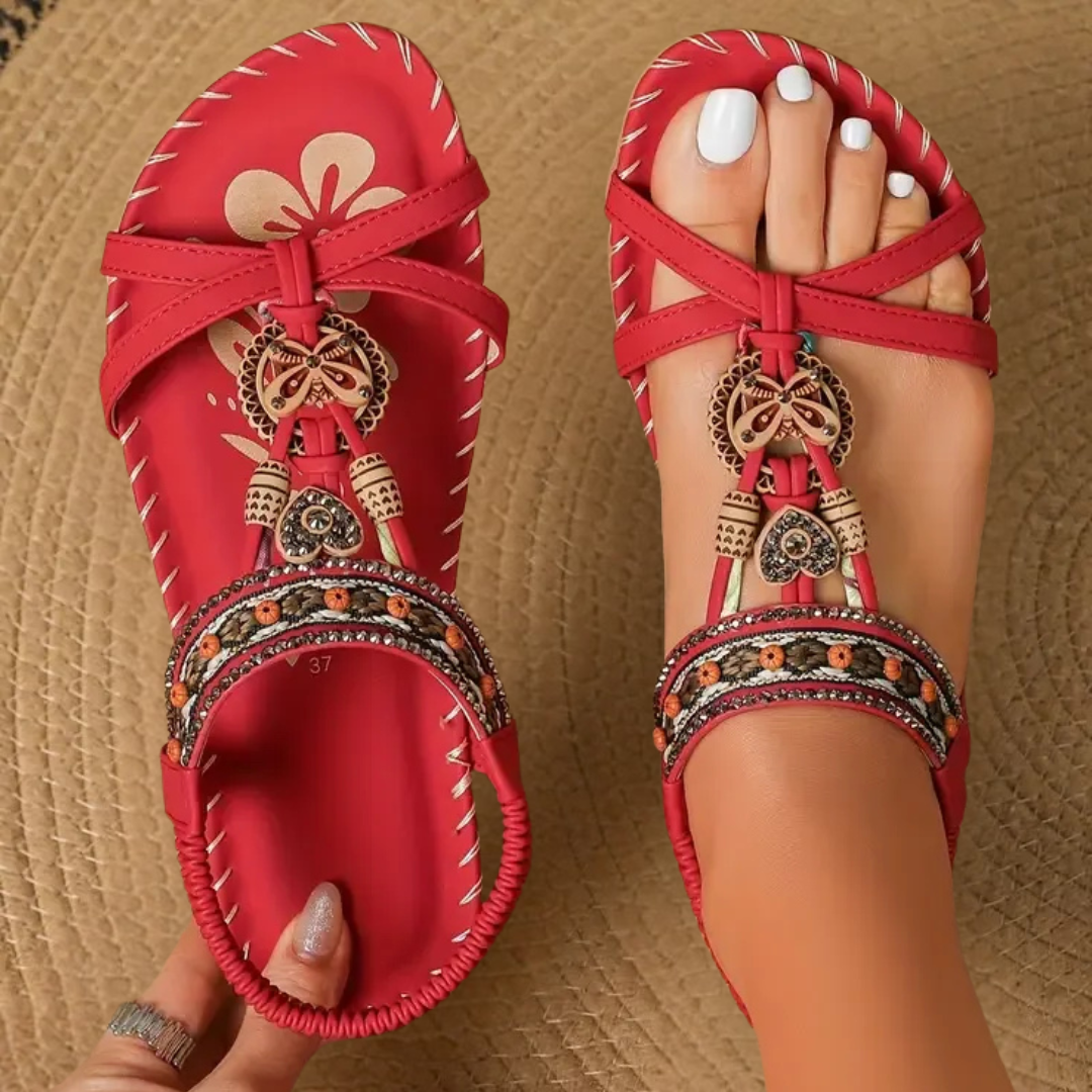 Florentina | Sandalias bohemias con pedrería
