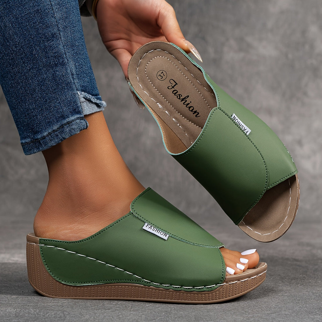Bibiana | Sandalias destalonadas con cuña