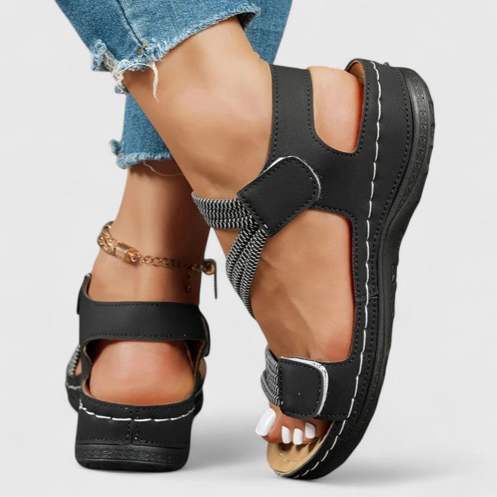 Isaura | Sandalias de tiras elásticas