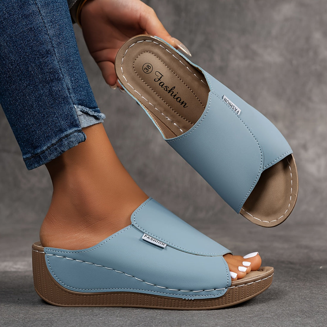 Bibiana | Sandalias destalonadas con cuña