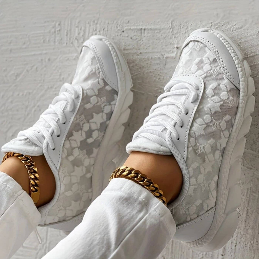 Sol | Zapatillas blancas con plataforma